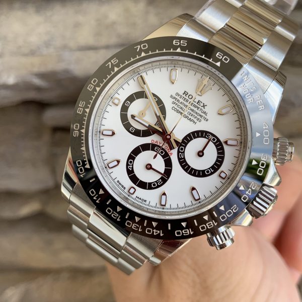 Daytona Watch Rolex Cosmograph White & Black Ceramic Review – Raymond ...