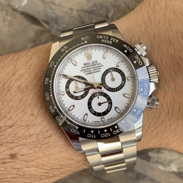 Daytona Watch Rolex Cosmograph White & Black Ceramic Review – Raymond ...