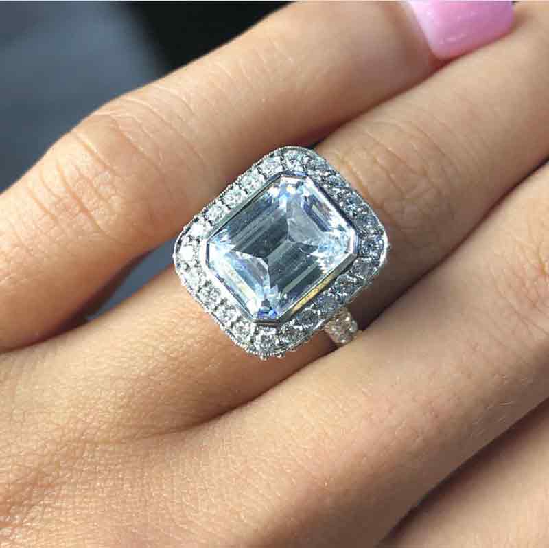 classic halo engagement rings