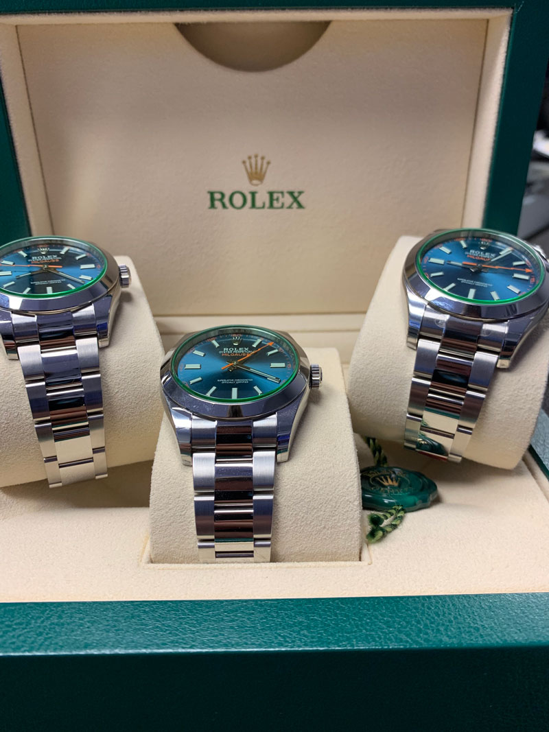 rolex milgauss blue review