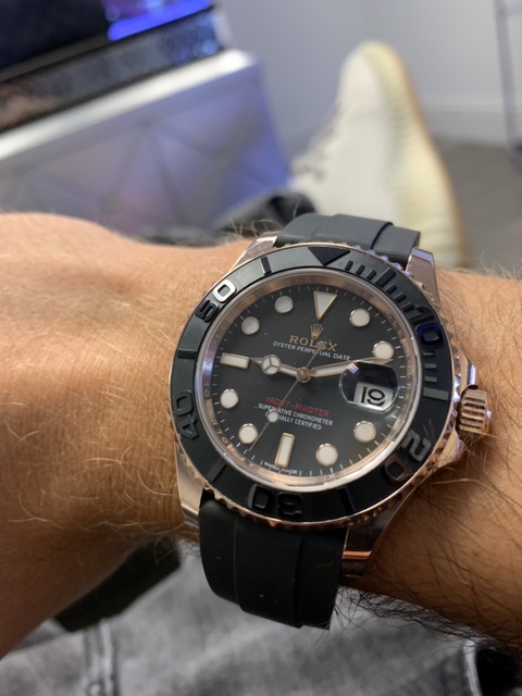 Review: Rolex 116655 Yachtmaster 40 Rose Gold Oysterflex Sports Watch