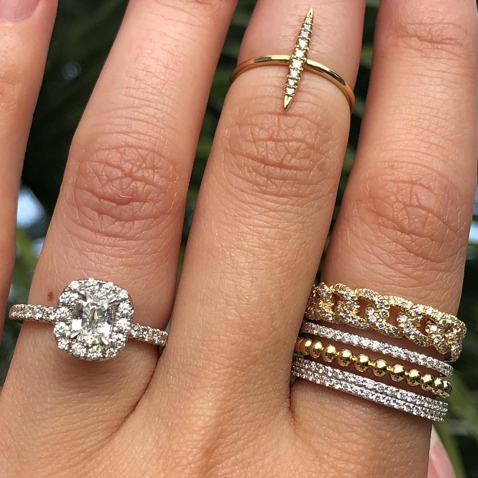 stackable wedding rings