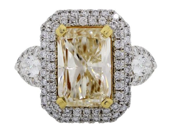big fancy yellow diamond engagement rings