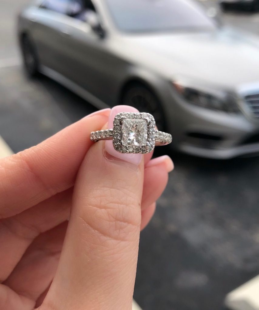 halo engagement ring