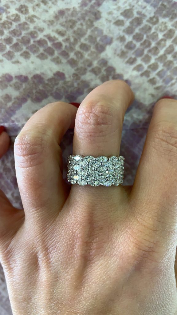 diamond stack wedding ring