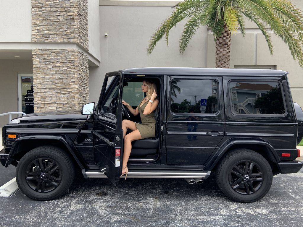 mercedes benz g class black girl wearing diamond jewelry