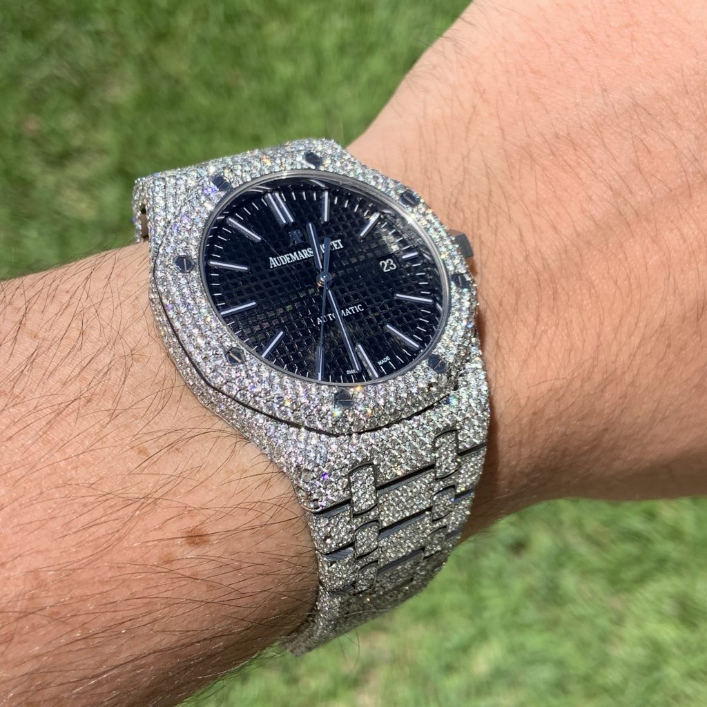 diamond pave audemars piguet watch