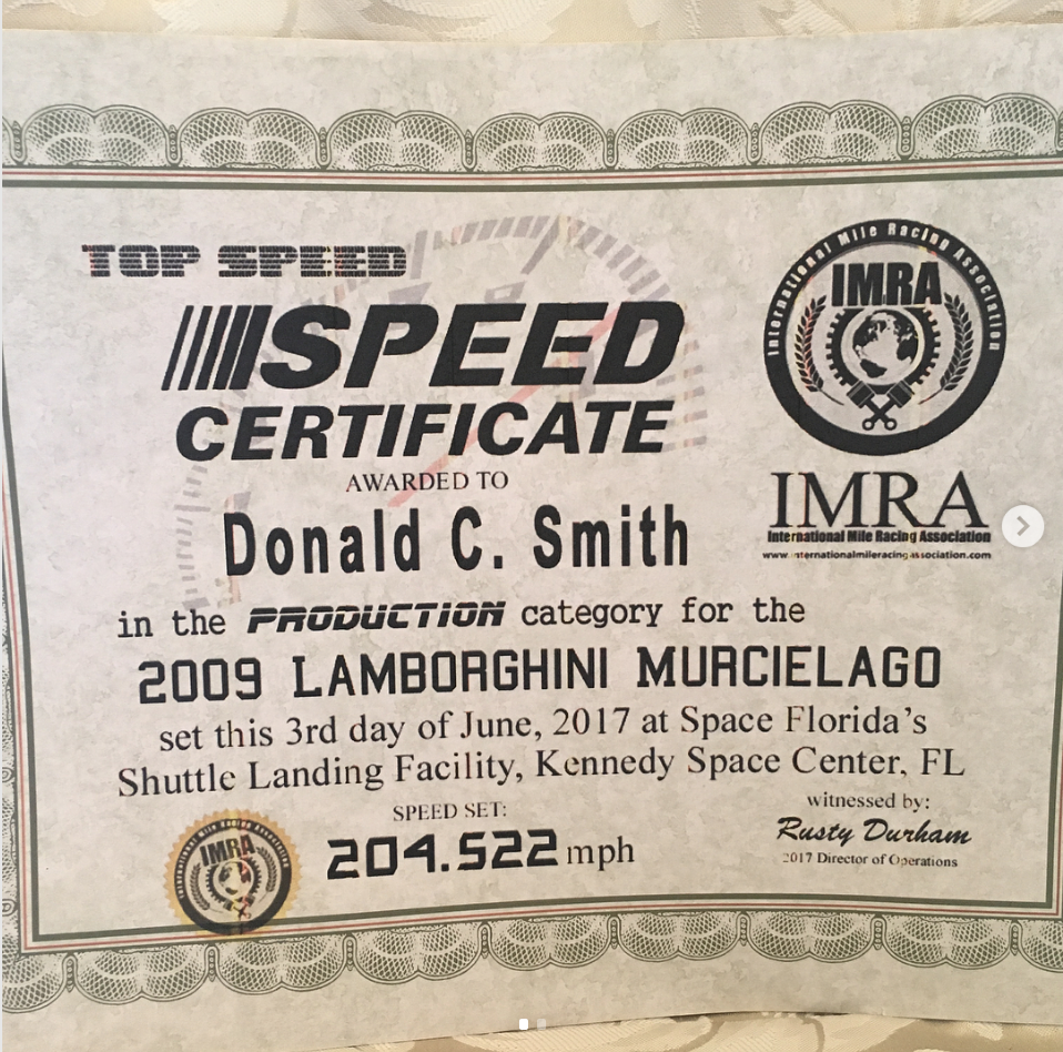 speed records murcielago