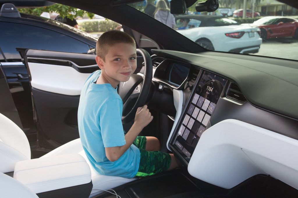 tesla car show boca raton