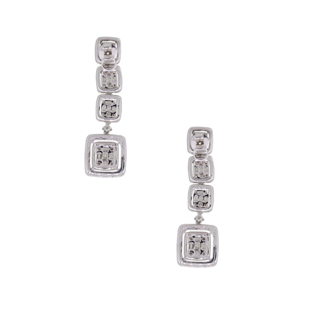 diamond station earrings