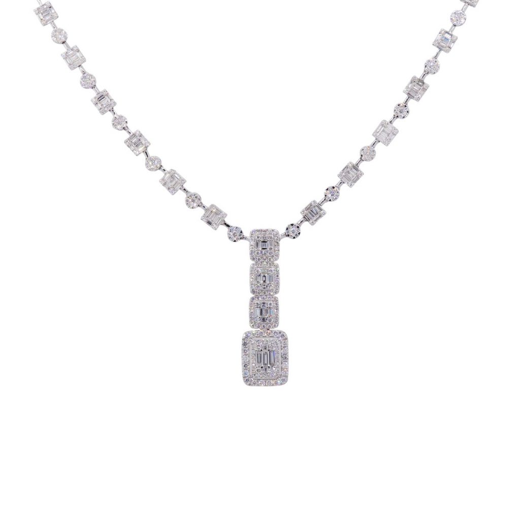 diamond dangle necklace