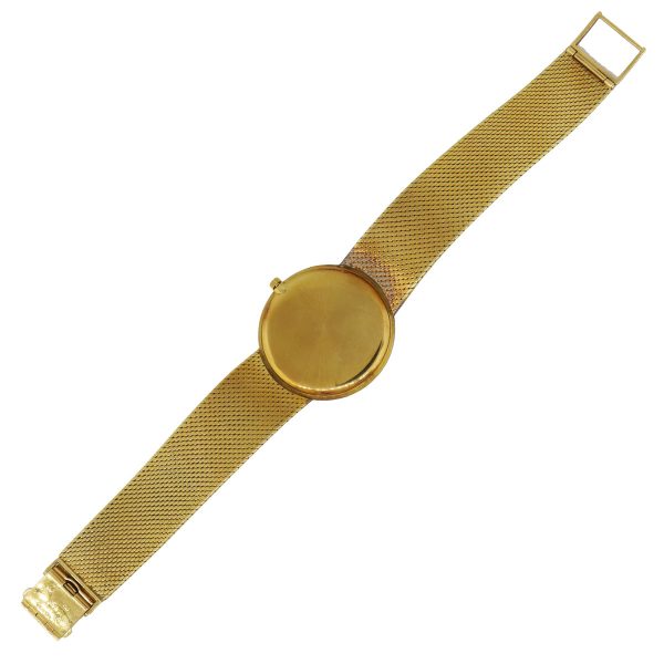 18k yellow gold gents watch