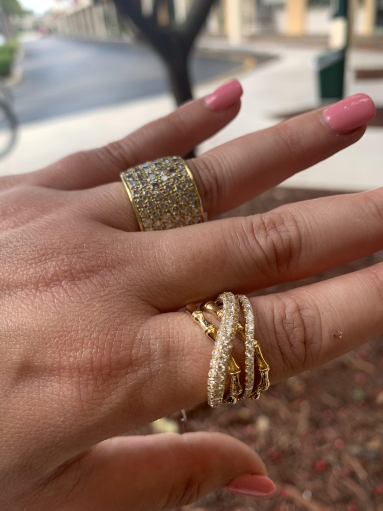 sell gold like these two diamond rings