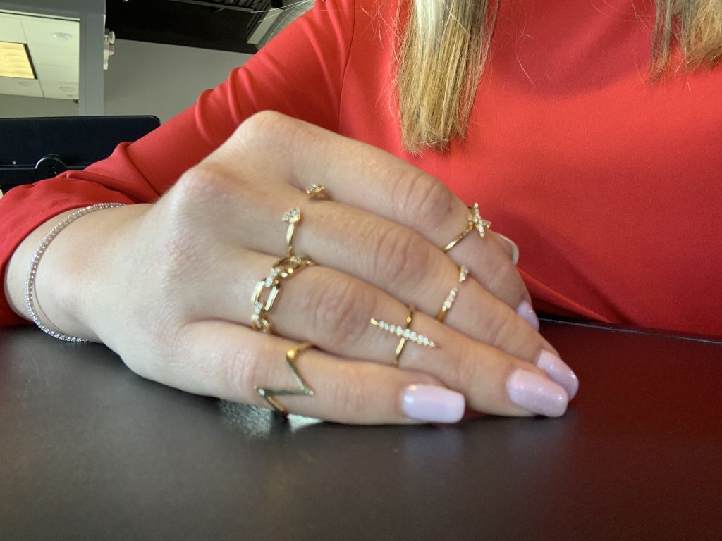 best jewelry in 2019 worn together including midi rings and yellow gold