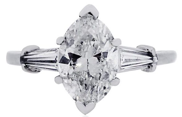 unique marquise diamond engagement ring