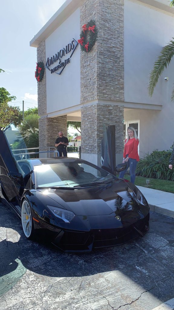 lamborghini gold and diamonds