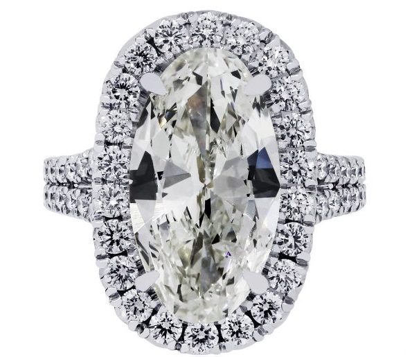 vintage halo oval diamond engagement ring