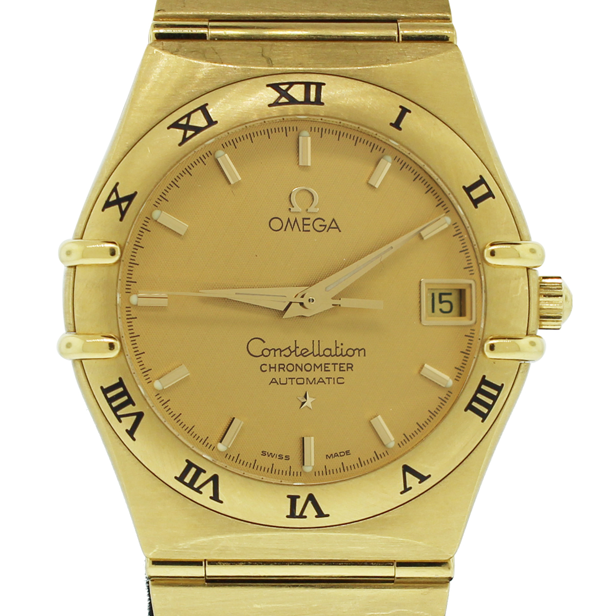 Omega Constellation 18k Yellow Gold Automatic Watch Raymond Lee Jewelers