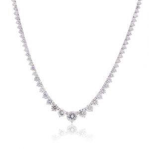 diamond graduated tennis necklace