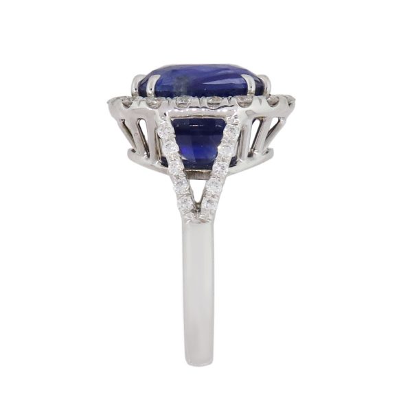 cocktail sapphire diamond ring