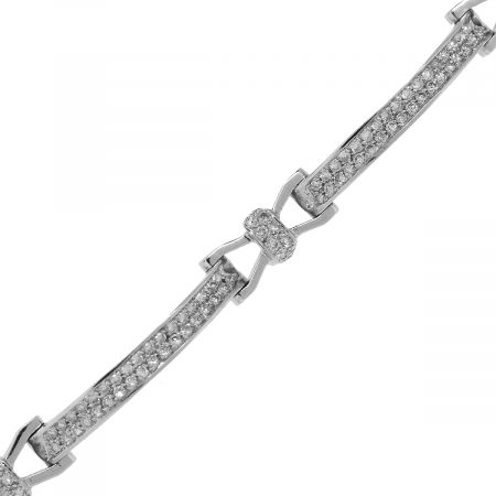 White gold diamond bracelet