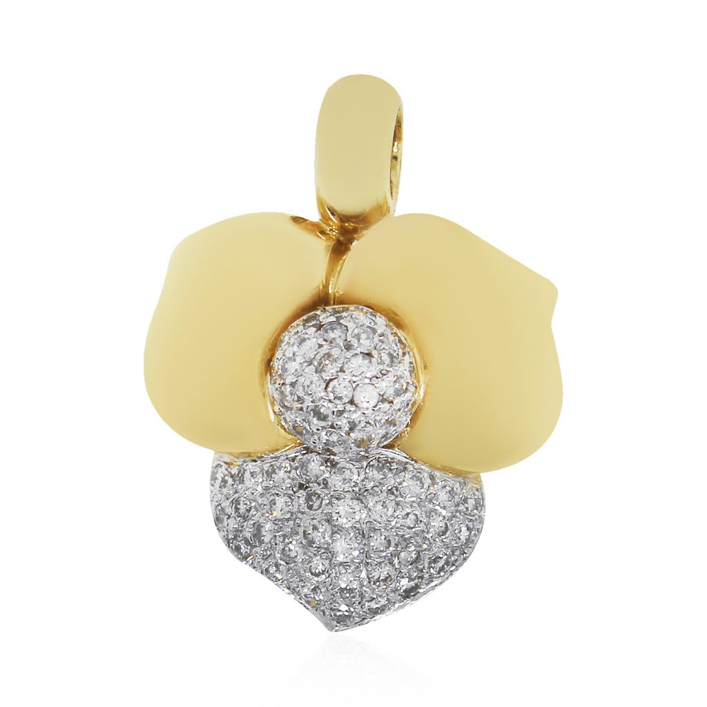 flower diamond pendant
