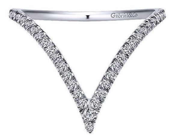 v shaped diamond band for marquise diamond rings