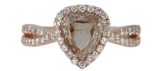 fancy brown diamond rings