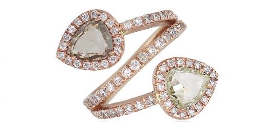 bypass fashion diamond ring