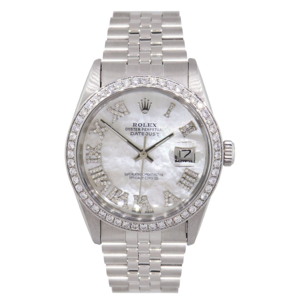 mother of peral diamond dial