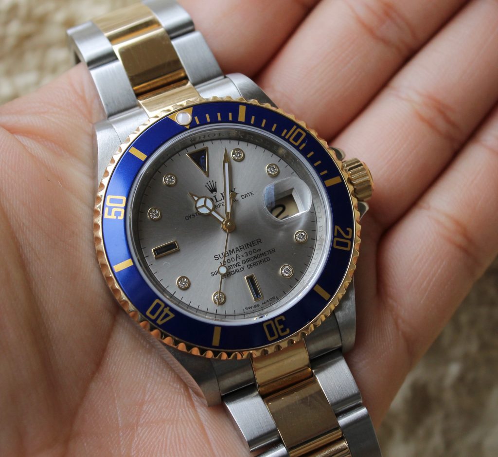 Rolex Submariner with silver dial
