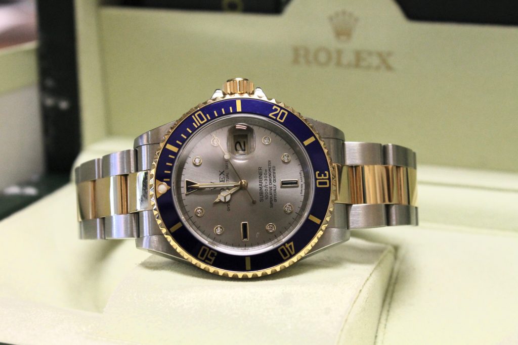 rolex submariner blue bezel in the box