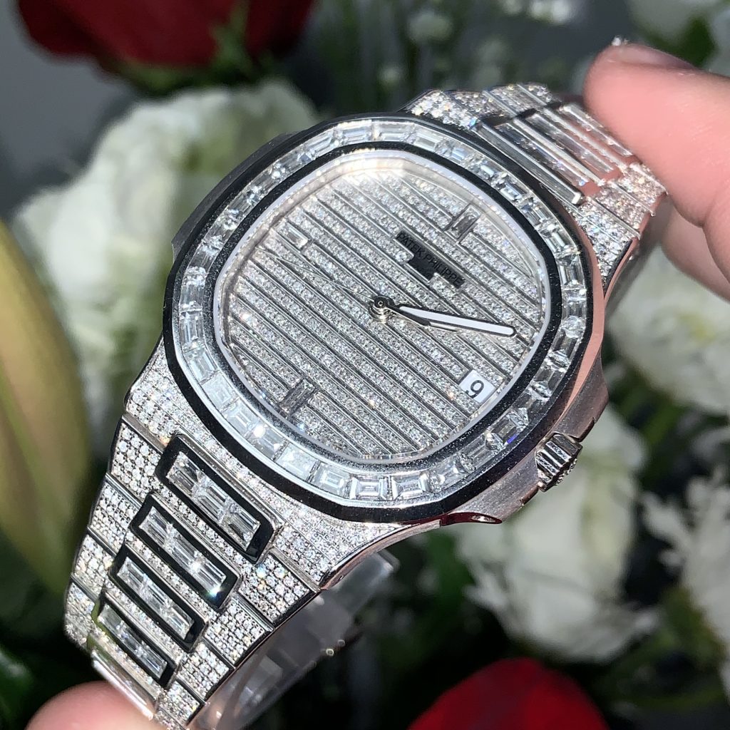 Iced out best sale patek philipe