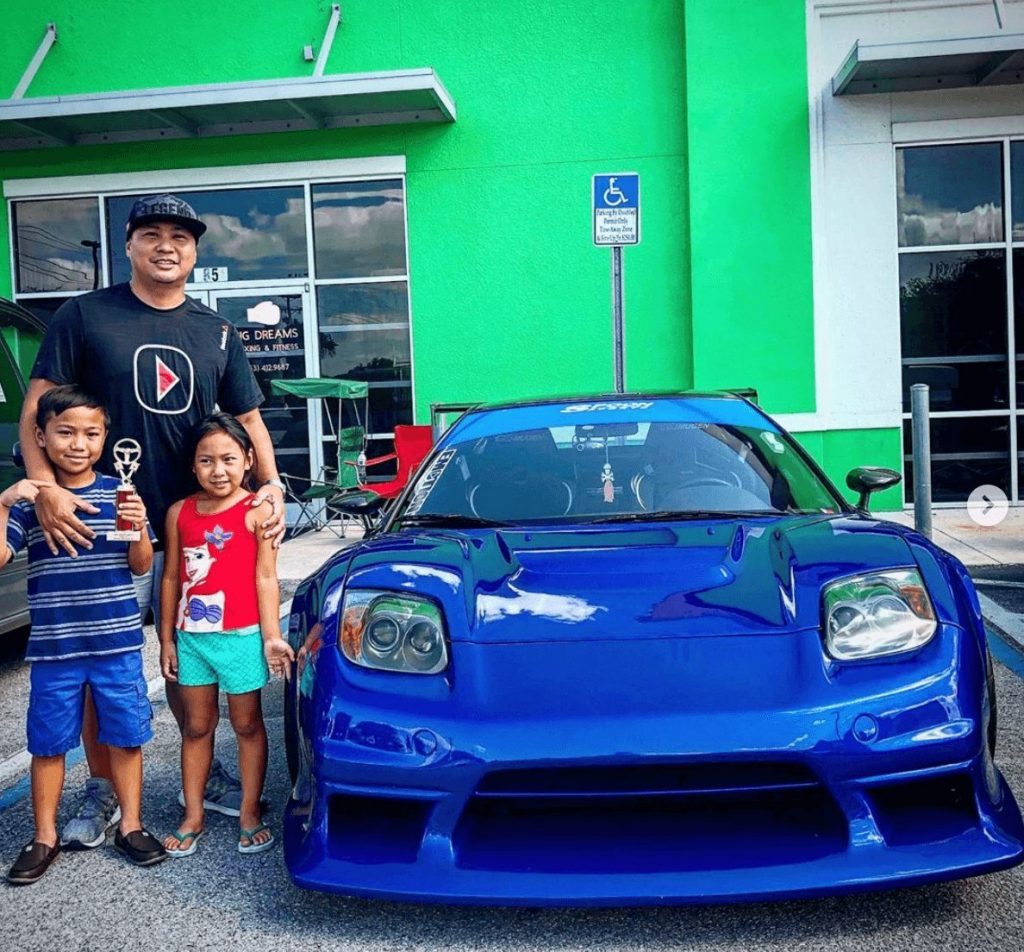 RJ Enriquez and his family