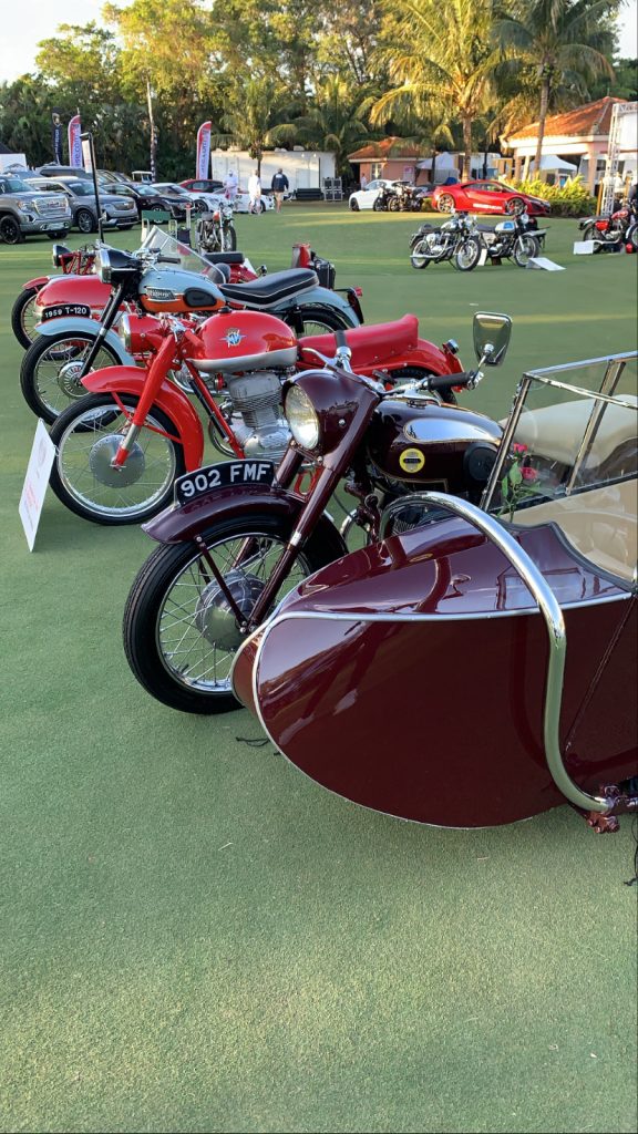 motorcycles at boca concours d'elegance