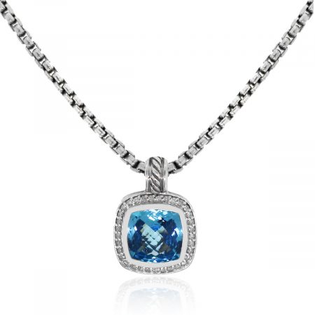 David Yurman blue topaz necklace