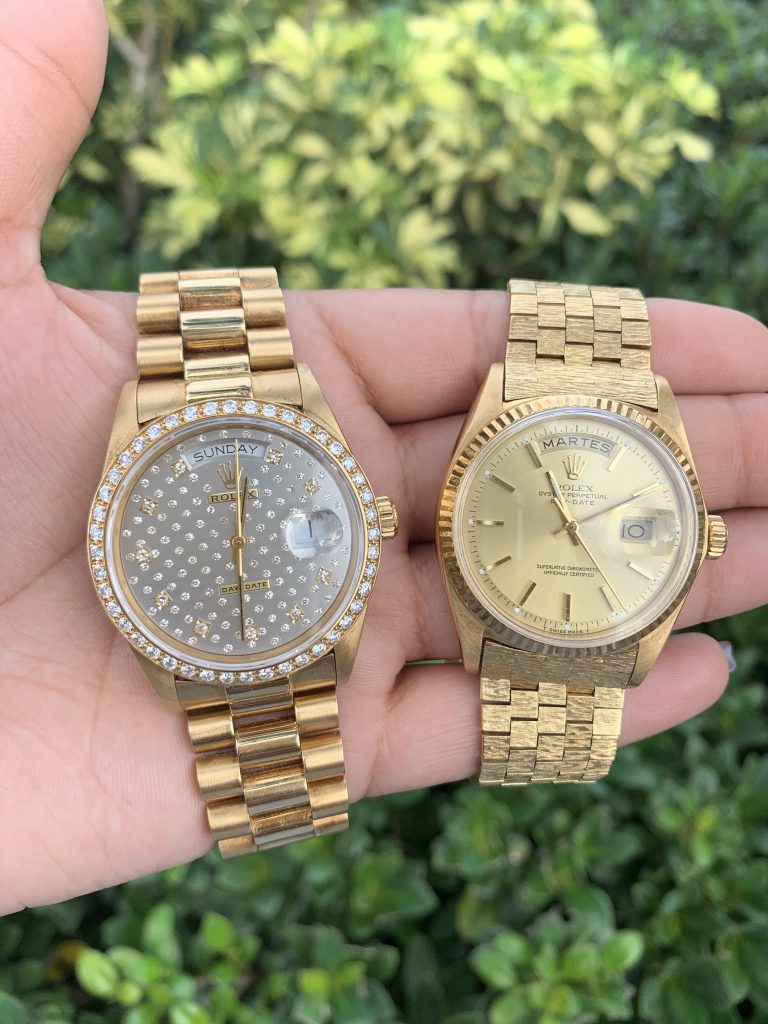 Gold Rolex watch price comparison Raymond Lee Jewelers