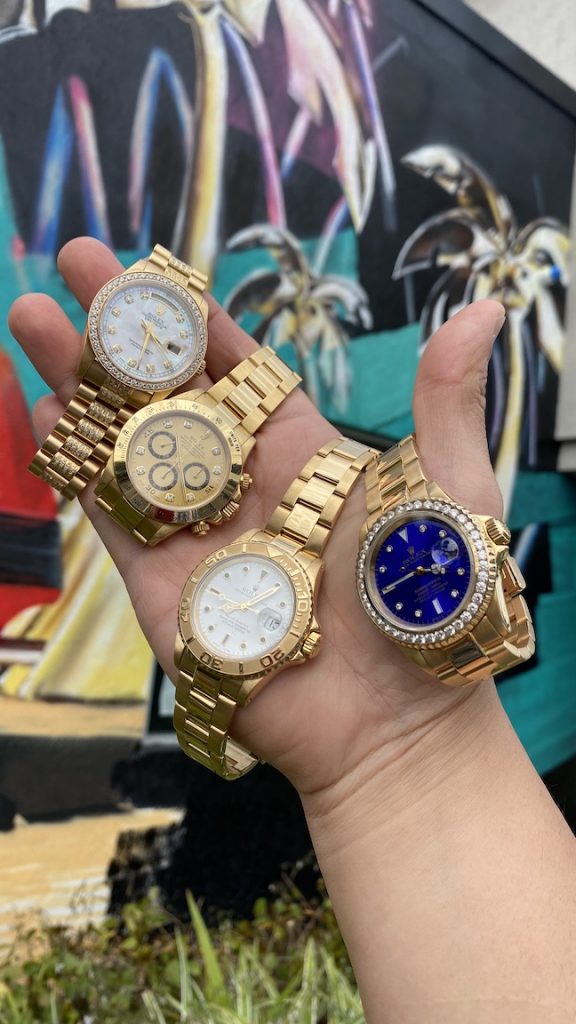 Lot - ROLEX OYSTER PERPETUAL DATEJUST 18KT GOLD AND DIAMOND LADY'S