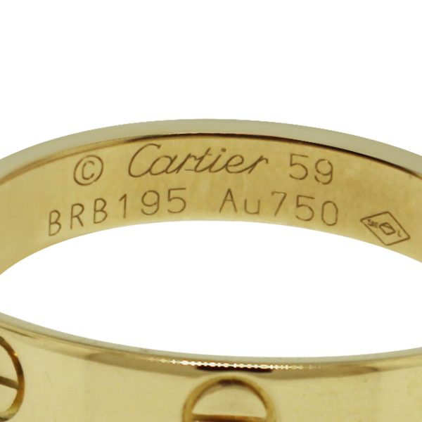 Yellow gold cartier ring