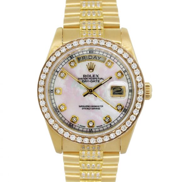 yellow gold rolex president for sale