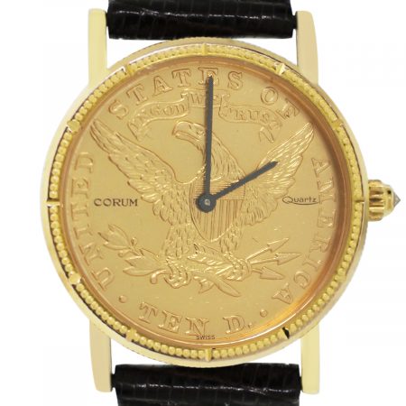 18k Yellow gold $10 Corum watch
