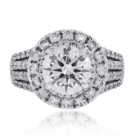 White gold diamond engagement ring