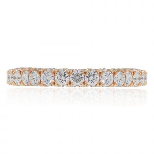 rose gold diamond eternity band