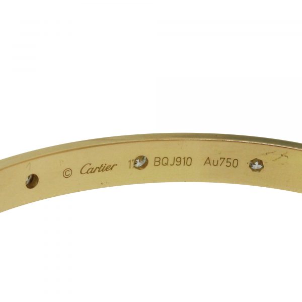 Cartier Yellow Gold Love Bangle New Style