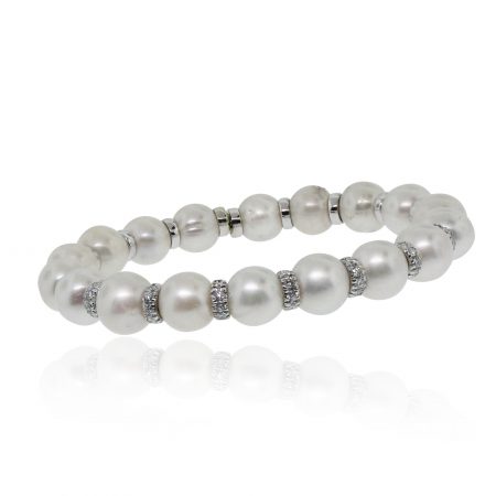 diamond and pearl bracelet