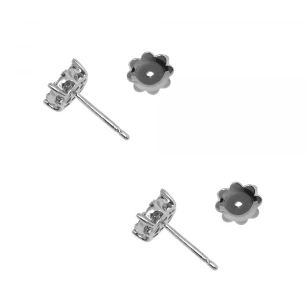 Diamond cluster earrings