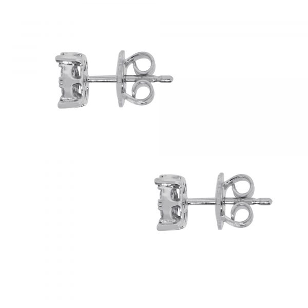 Diamond cluster earrings