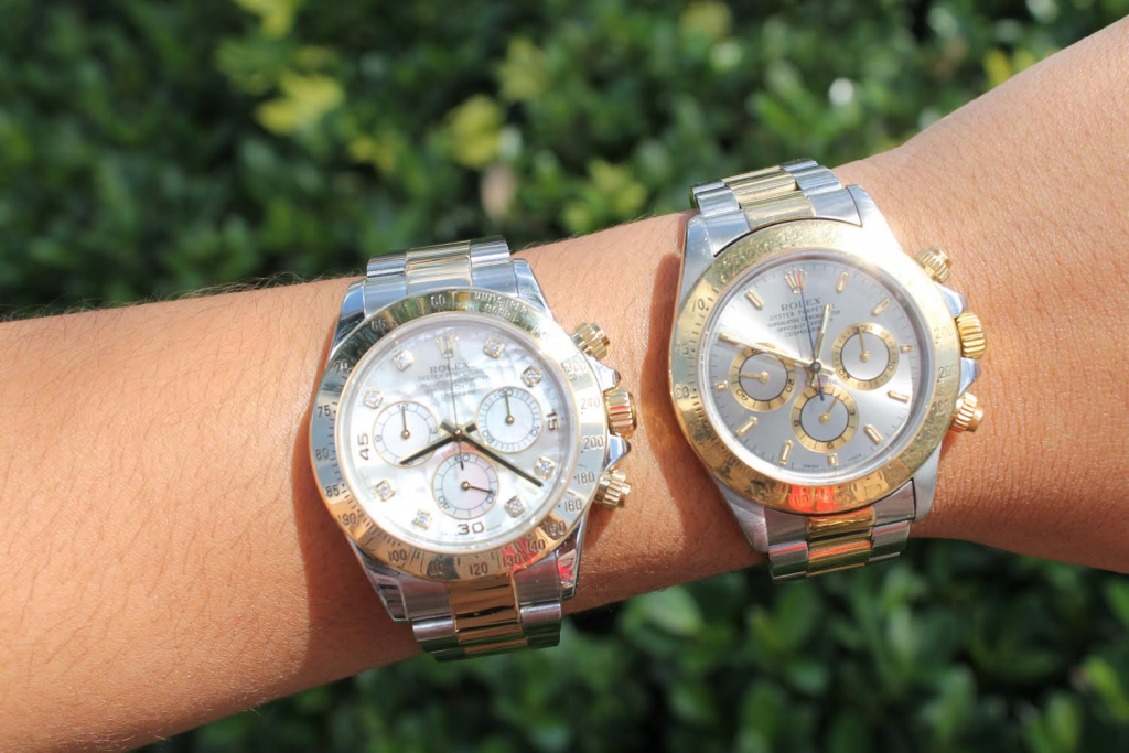 used Rolex daytona watches worn together 