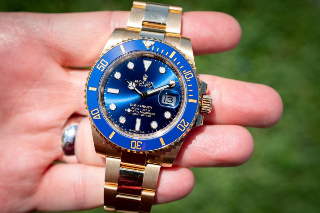 rolex sunburst blue