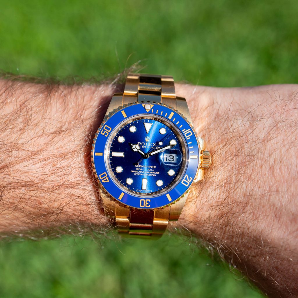 new style yellow gold submariner